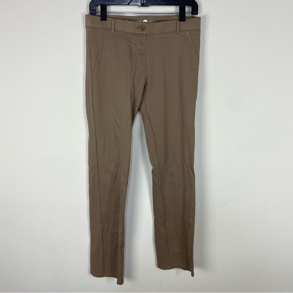 Betabrand Tan Khaki Straight Leg Trousers Dress Pants Minimalist Workwear Long - Picture 1 of 3